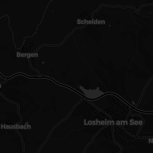 Kaart van Losheimer Stausee